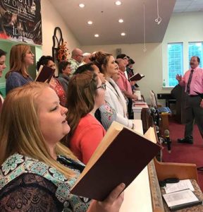 Choir Singing at Linwood Baptist Church