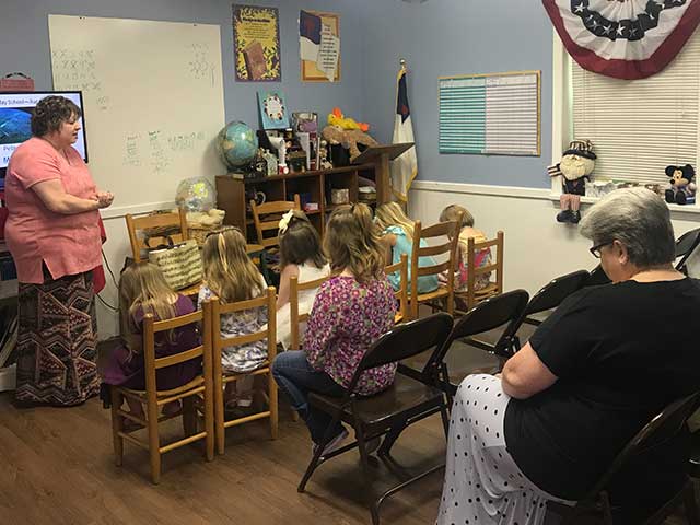 Kindergarten and First Grade Sunday School Class